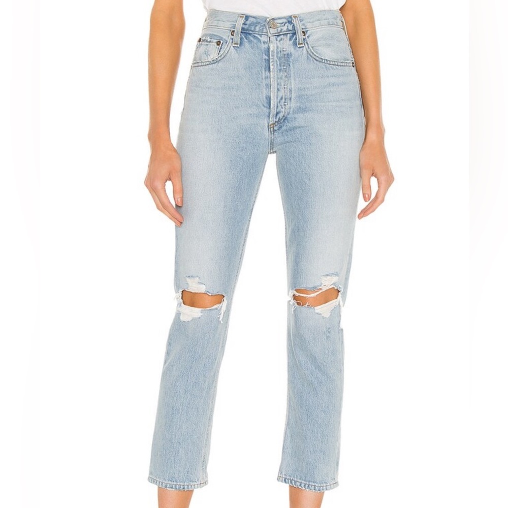 Riley high rise straight crop, Agolde, size 24
